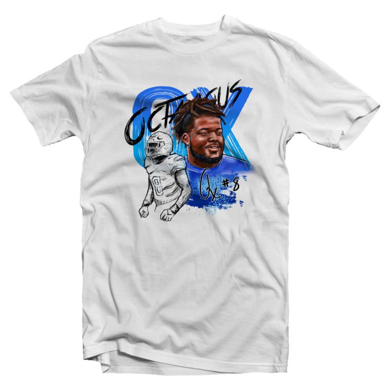 White Oxendine Stacked Tee